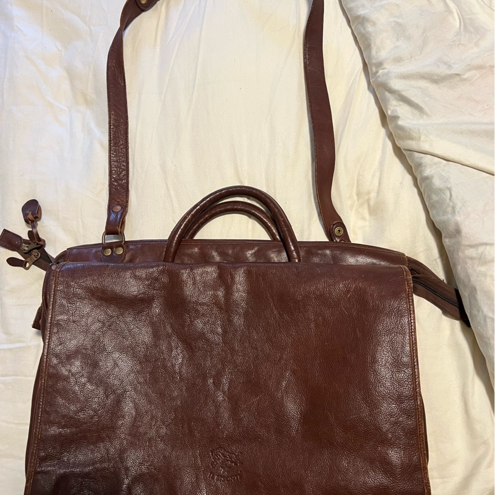 IL Bisonte-Vintage 2002 vintage leather Briefcase.